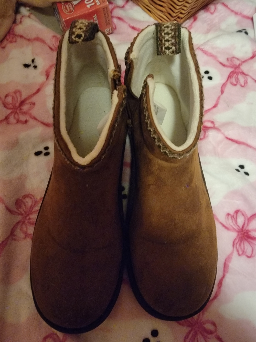 Muk Luks Brown Slip-Resistant Tread Boots